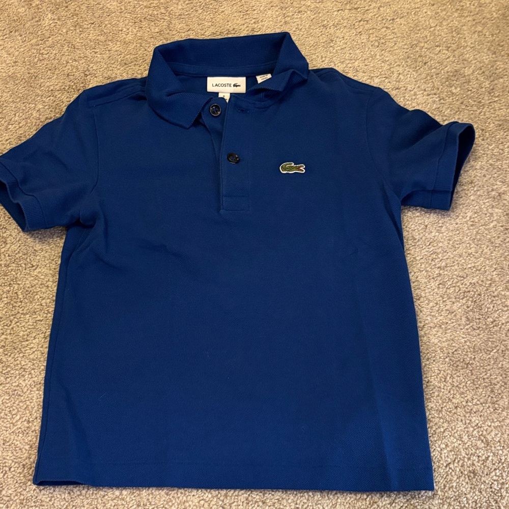 Lacoste Kids Polo Shirt in Vibrant Blue